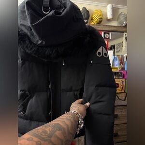 Moose Knuckles Black Puffer Jacket